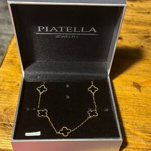 Stainless Steel Piatella Jewelry Non-Tarnish Clover Necklace